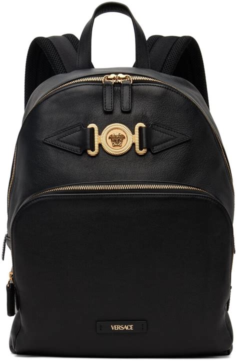 versace black medusa backpack|Versace Medusa bag sale.